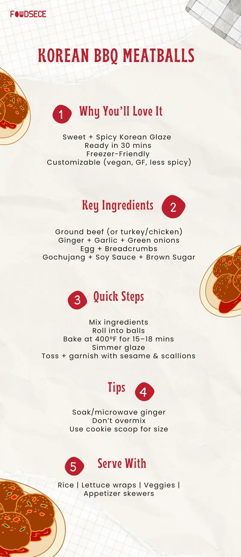 Easy Korean Meatballs Recipe – Sweet, Savory and Oven-Baked