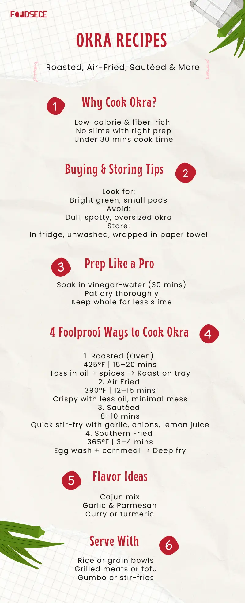 Healthy Okra Recipes – Easy Roasted & Boiled Cooking Tips