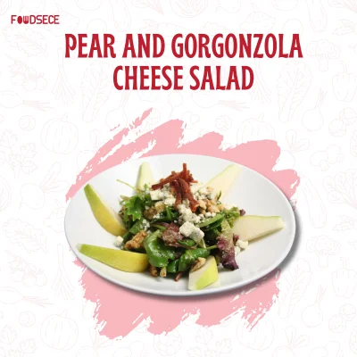 pear and gorgonzola cheese salad